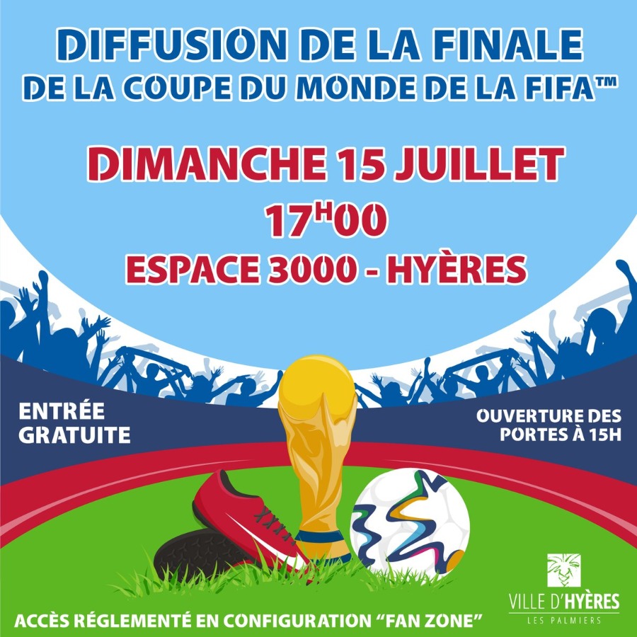 Hyère: retransmission de la finale de la Coupe du Monde à l'Espace 3000