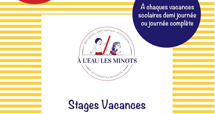 Stage vacances Natation & Anglais chez A l'eau les minots