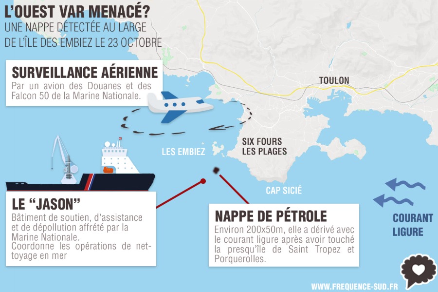 La pollution au large des Embiez a été néttoyée