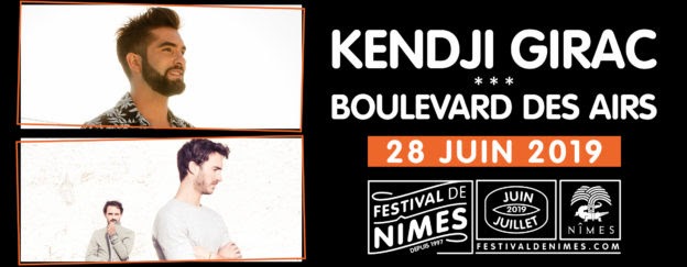Kendji Girac et Boulevard des Airs en concert au festival de NÃ®mes