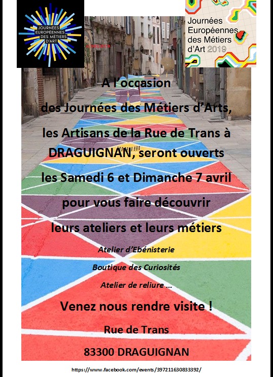 JEMA 2019 - Ouverture des Ateliers rue de trans - DRAGUIGNAN