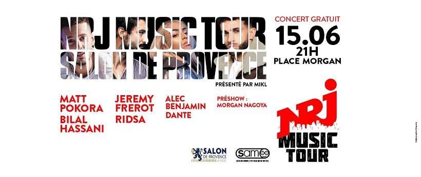 NRJ Music Tour : M. Pokora, Bilal Assani... en concert gratuit à Salon !