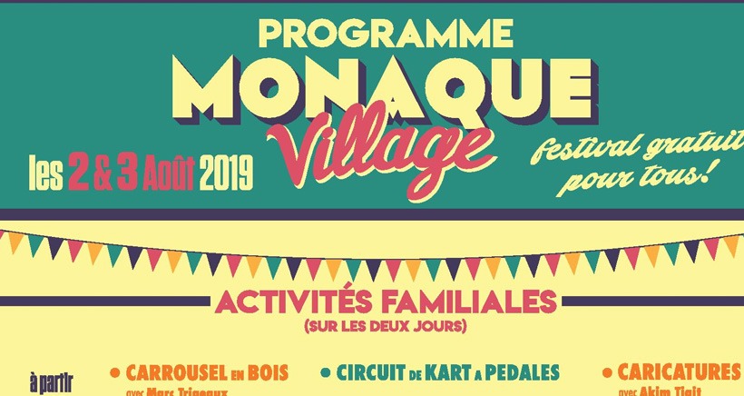 Monaque Village, deux journées gratuites pour tous