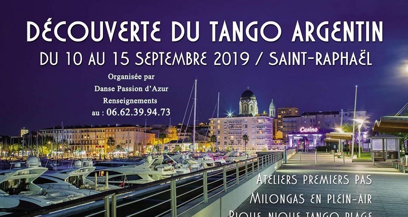 Semaine dÃ©couverte du Tango Argentin Ã  Saint-RaphaÃ«l