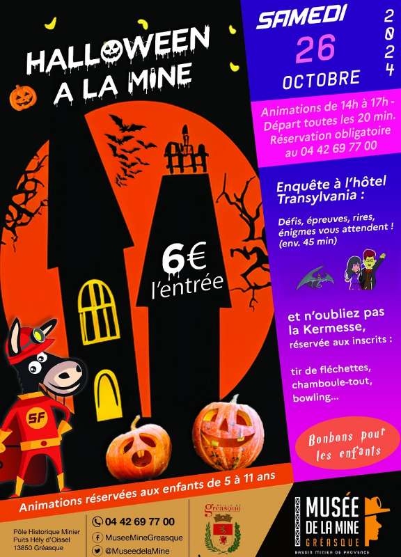 Halloween au Musée de la Mine à Greasque