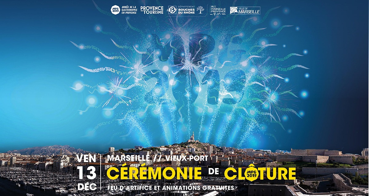 Un feu d'artifice pour clôture MPG 2019 sur le Vieux-Port le 13 décembre