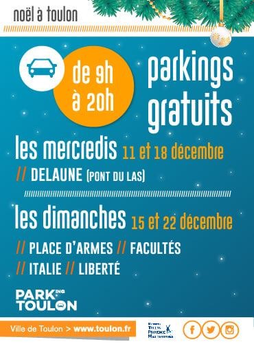 Toulon: les parkings gratuits deux dimanches avant Noël pour soutenir les commerces du centre ville
