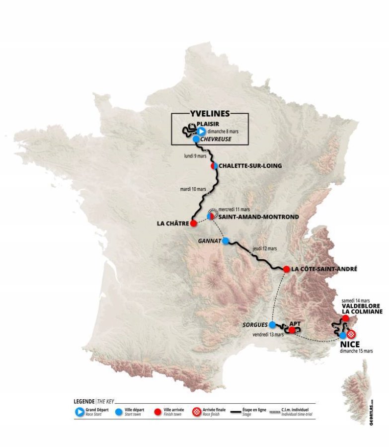 Course cycliste Paris Nice