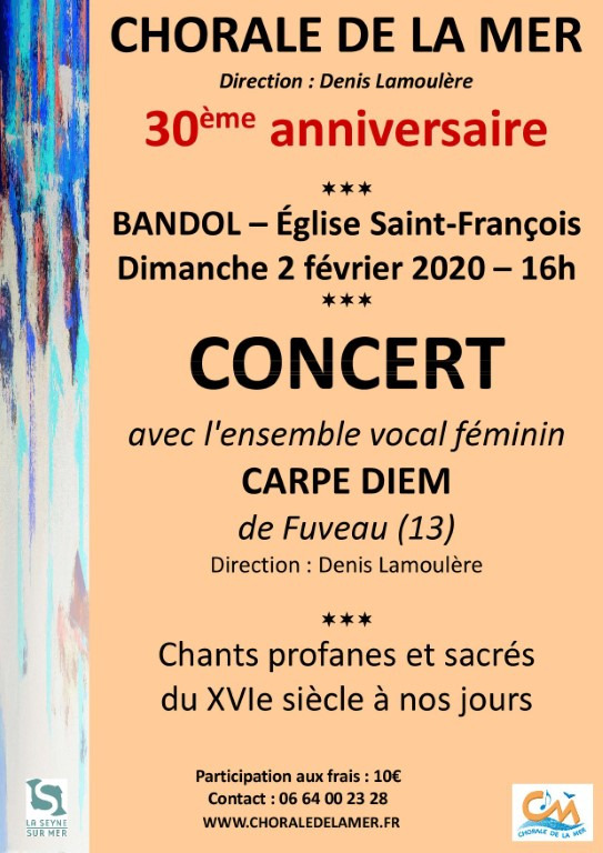 Concert Chorale dela Mer et Carpe Diem