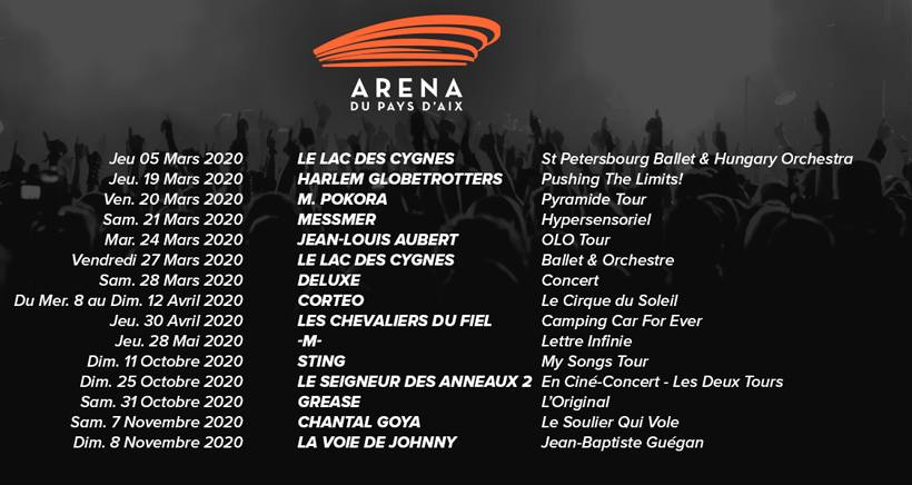 Arena du Pays d'Aix: aucun spectacle annulé à ce jour mais la situation peut évoluer rapidement