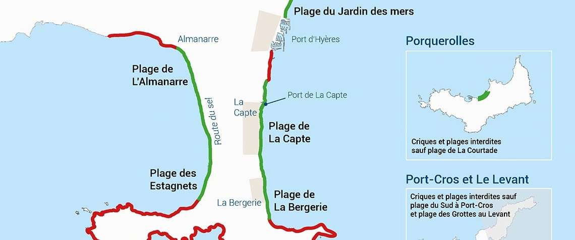 Quelles sont les plages d'Hyères qui rouvrent dès ce weekend?