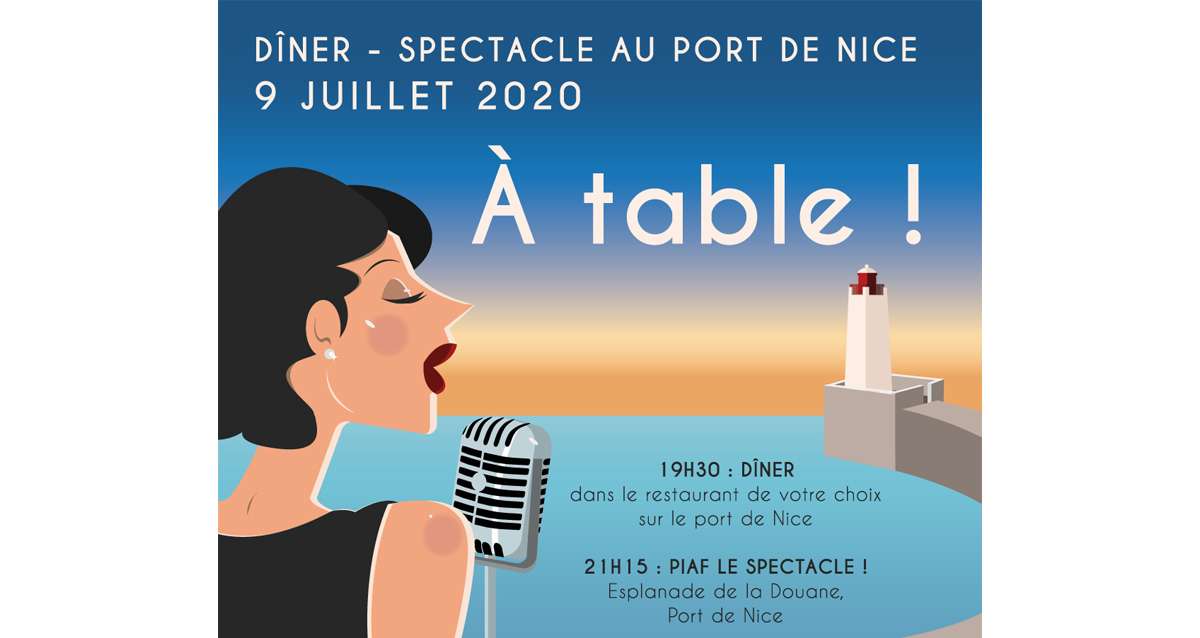 Le Port de Nice Piaf d'impatience: une soirée dîner-spectacle imaginée avec les restaurants du port