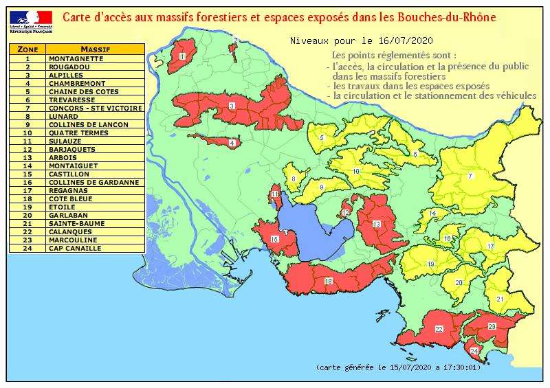 Calanques, Alpilles, Côte Bleue: 12 massifs fermés au public ce jeudi 16 juillet