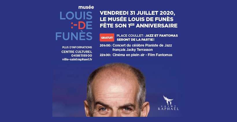 Saint RaphaÃ«l: Le MusÃ©e Louis de FunÃ¨s fÃªte ses 1 an avec un concert gratuit et un cinÃ© plein air