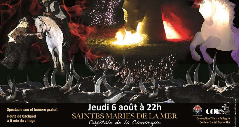 Camargue: Feu d'artifice, musique et show Ã©questre gratuits ce soir aux Saintes Maries de la Mer