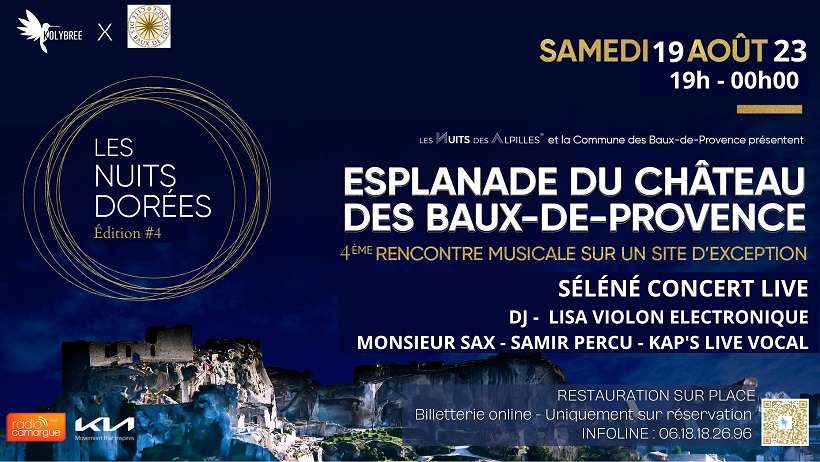 Les Nuits Dorées, une soirée exceptionnelle au Château des Baux