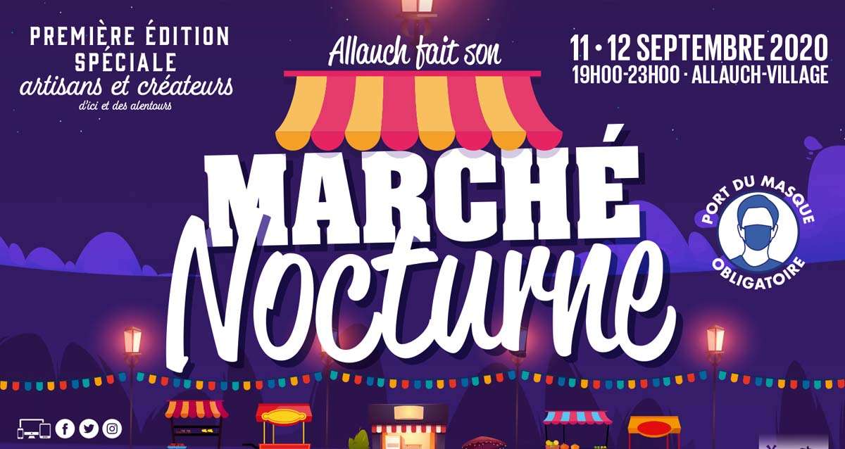 Marché nocturne d'Allauch ce week-end
