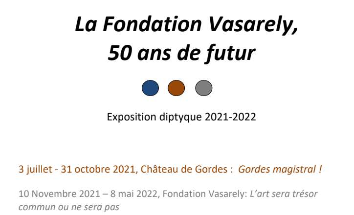 La Fondation Vasarely - 50 ans de futur