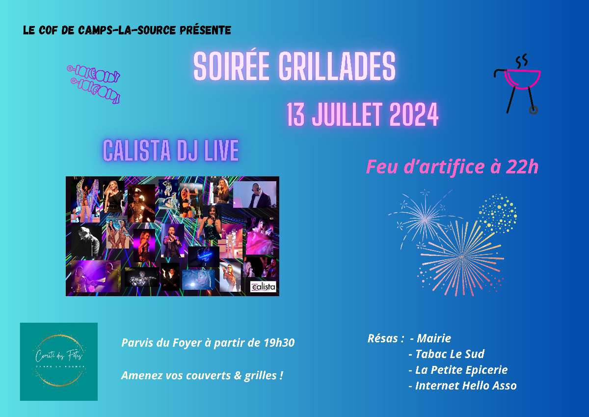 Les festivités du 14 juillet à Camps-la-source