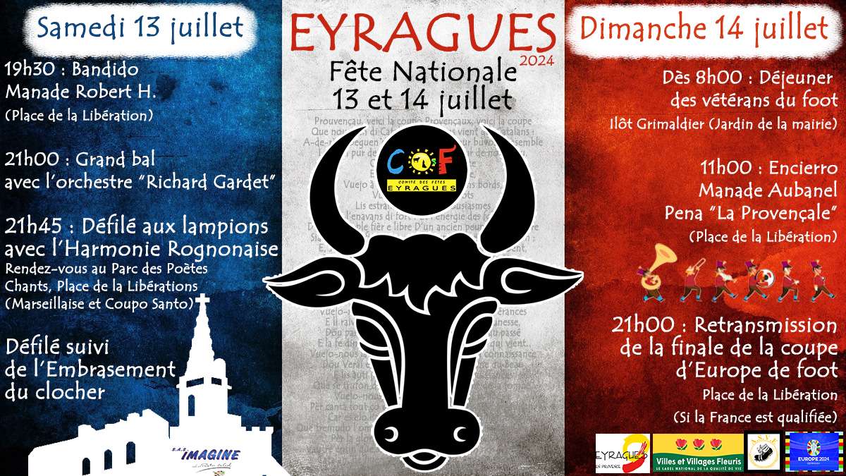 Festivités du 14 juillet à Eyragues