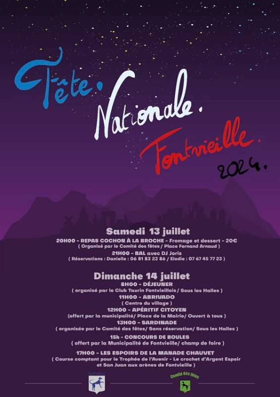 Festivités du 14 juillet à Fontvieille