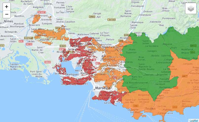 Risques incendies: 12 massifs fermés au public dans les Bouches du Rhône, dont les Calanques et la Côte Bleue