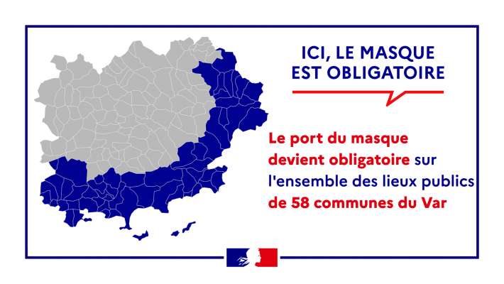 Voici la liste des 58 communes où le port du masque redevient obligatoire