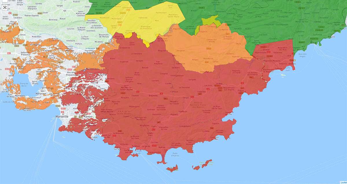 Quasiment tous les massifs du Var interdits au public ce dimanche en raison du mistral annoncé