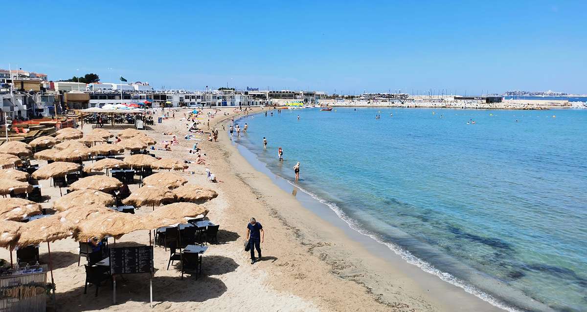 Baignade interdite ce lundi sur la plage de la Pointe Rouge à Marseille