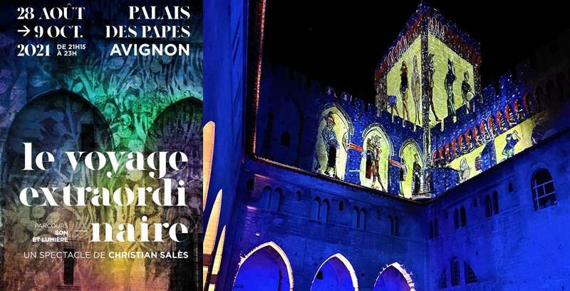 Le Voyage extraordinaire - Nouveau son et lumière au Palais des Papes