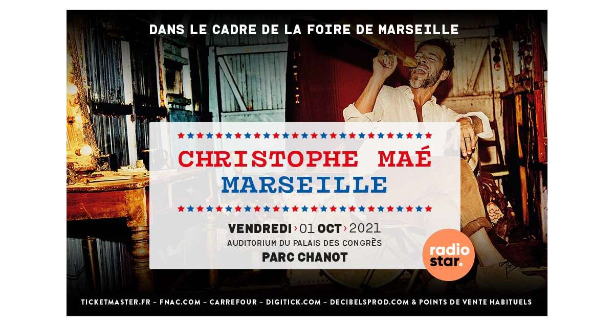 Christophe Maé en concert à la foire de Marseille