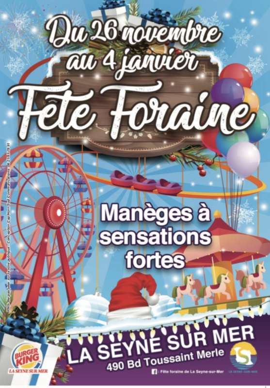 Grande fête foraine de Noël à la Seyne sur Mer