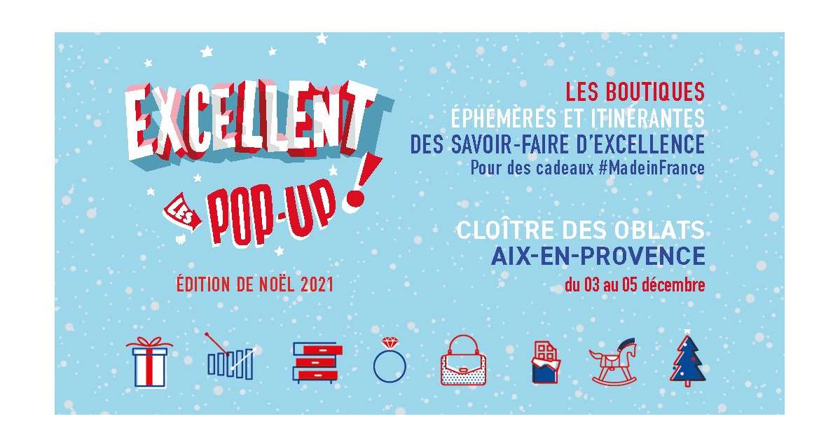 Excellent! Les Pop'Up à Aix-En-Provence pour des cadeaux made in France