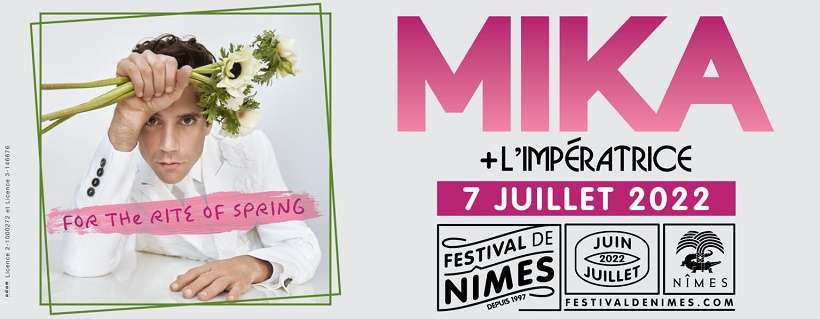 Mika investit les Arènes de Nîmes le 7 juillet 