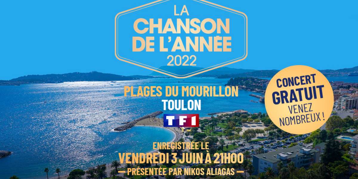 L'Ã©mission la Chanson de l'annÃ©e diffusÃ©e sur TF1 se dÃ©roulera Ã  Toulon cette annÃ©e, et 12.000 personnes pourront assister au concert gratuitement