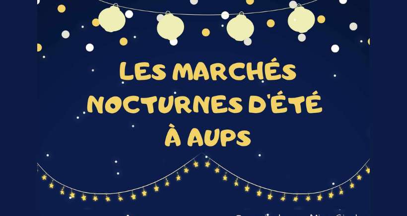 Marché nocturne du jeudi à Aups