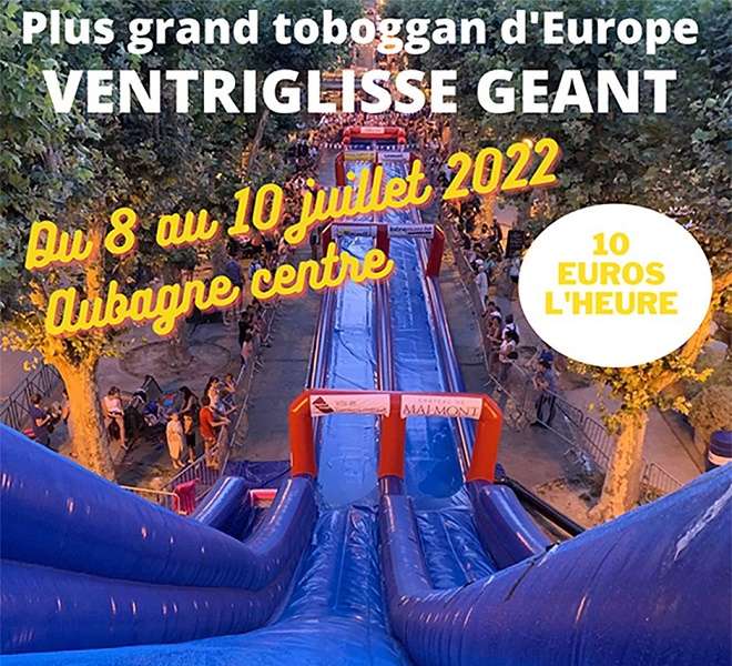 Le plus grand toboggan d'Europe s'installe le temps d'un weekend à Aubagne