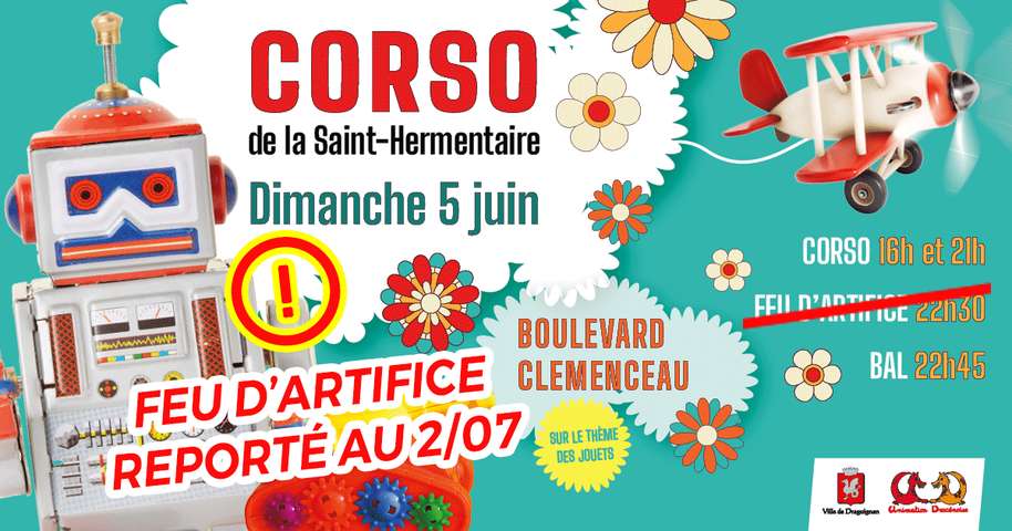 Draguignan: Le feu d'artifice est annulé ce soir, mais le corso maintenu