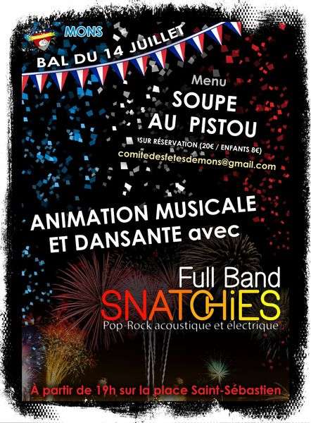 Bal du 14 juillet à Mons