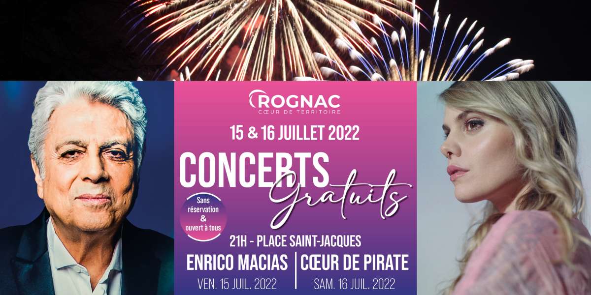 Enrico Macias, Coeur de Pirate, soirées dansante et feu d'artifice : 3 jours de festivités gratuites à Rognac