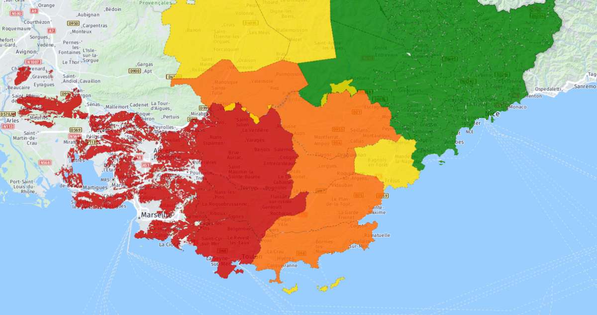 Trois massifs à l'ouest du département du Var fermés au public ce samedi