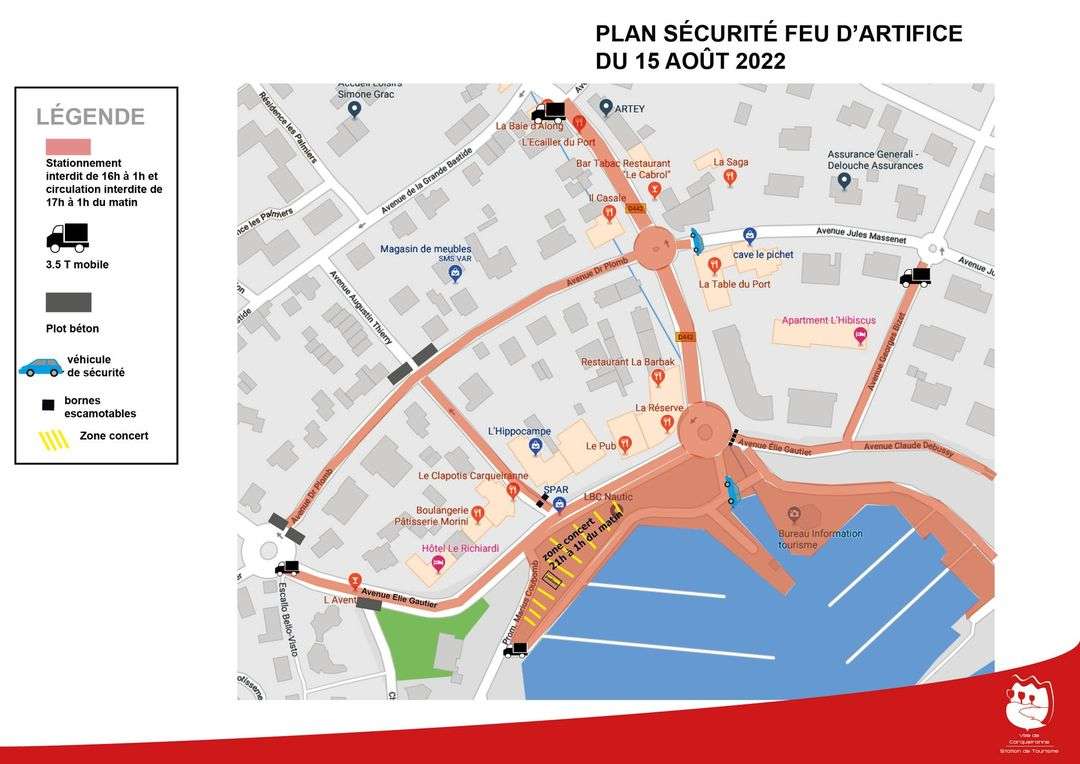 Feu d'artifice du 15 août à Carqueiranne: toutes les informations pratiques