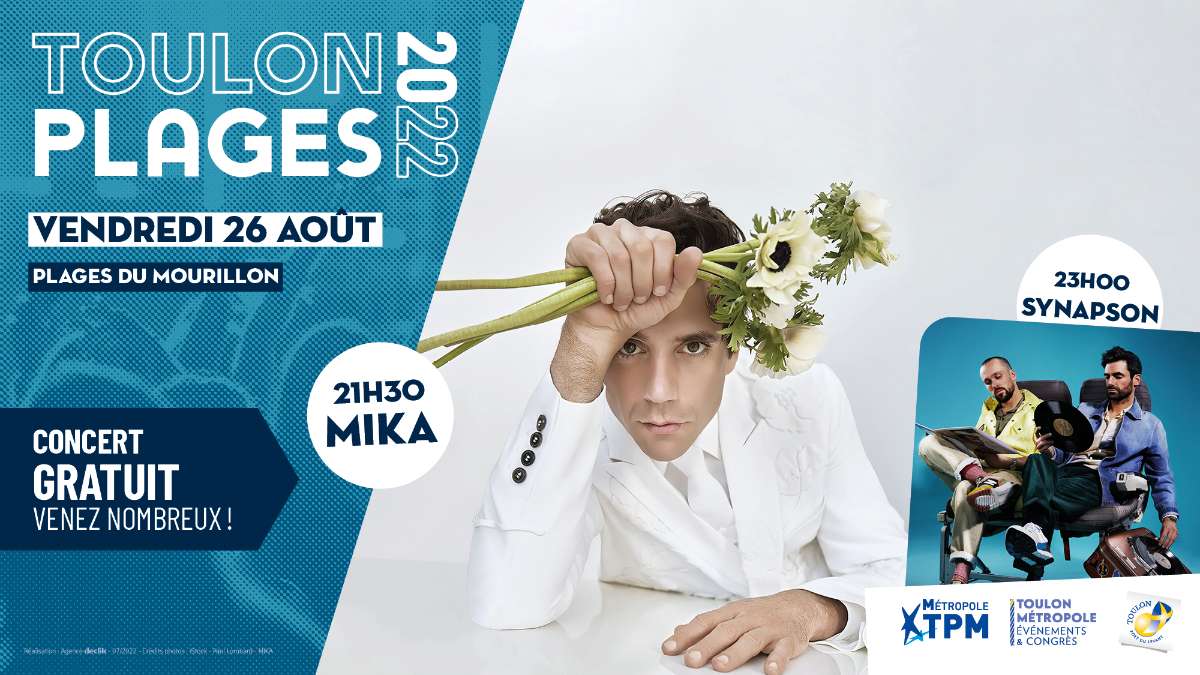 Horaires, accès, bus, parkings... Tout ce qu'il faut savoir sur le concert gratuit de Mika et Synapson ce vendredi à Toulon