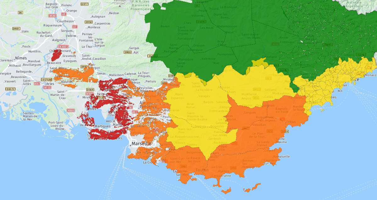 Dix massifs fermés au public ce samedi dans les Bouches du Rhône à cause du mistral