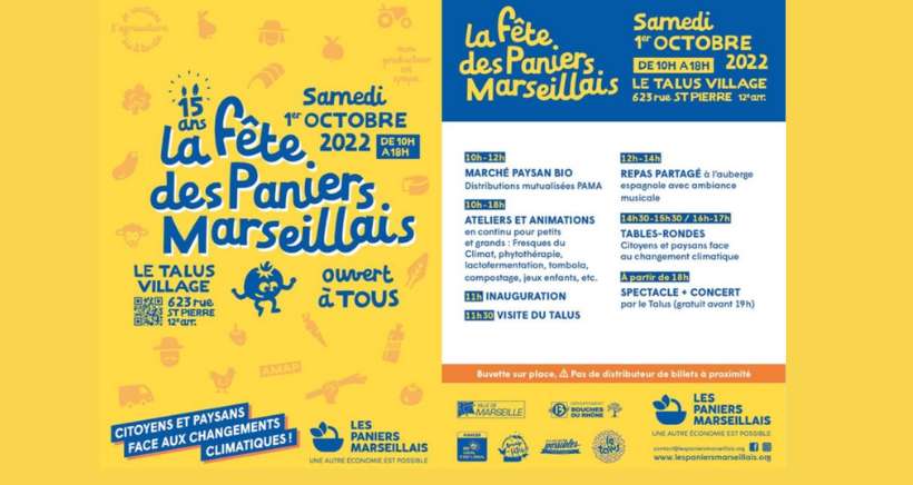 Grand marchÃ© paysan, spectacle...Les Paniers Marseillais sont en fÃªte ce samedi