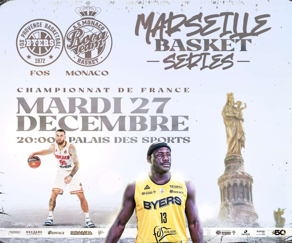 Basket : Fos Provence Basket rencontre Monaco au Palais des Sports de Marseille