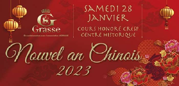 Le 28 janvier 2023 la ville de Grasse fête pour la première fois, le nouvel an chinois !