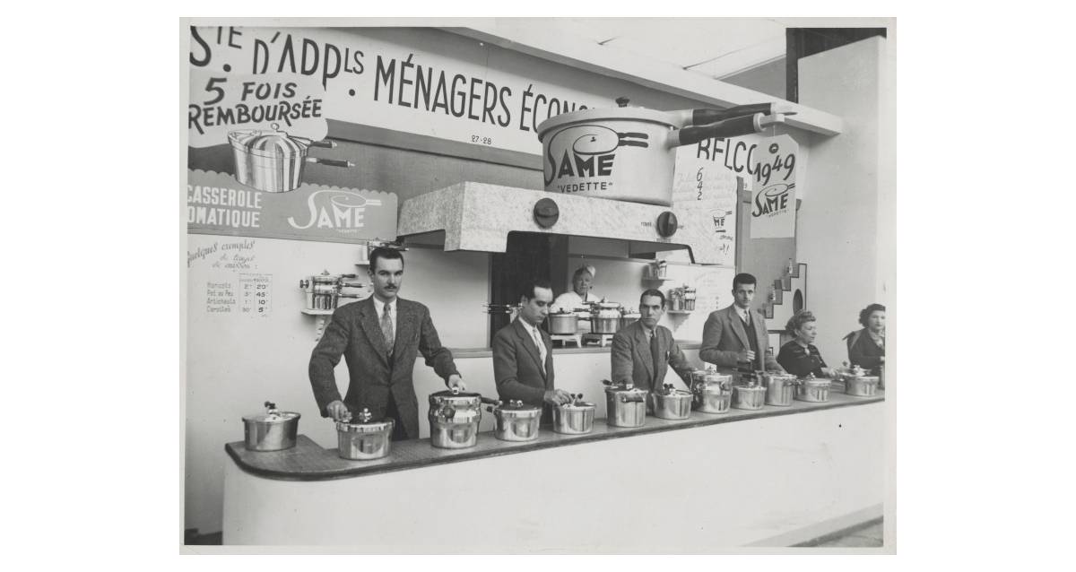 Au Salon des arts ménagers, 1923 ? 1983 - Plateau volant, motolaveur, purée minute