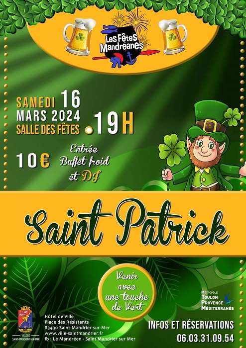 Saint Patrick -  Saint  Mandrier