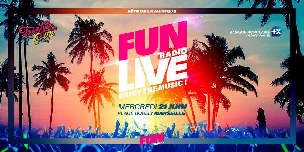Fun Radio organise une grande soirée gratuite à Marseille pour la Fête de la Musique